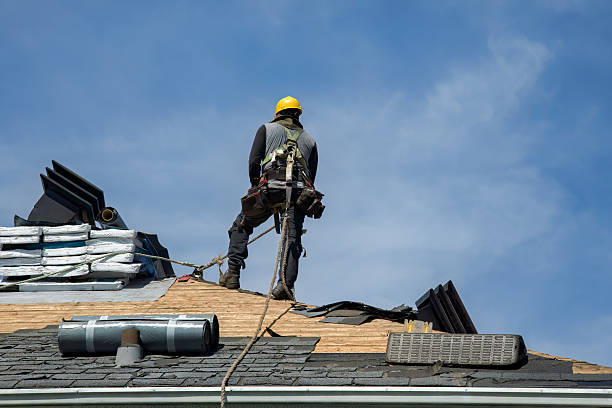 Professional Gutter Installation technician working in Brier Hill, PA